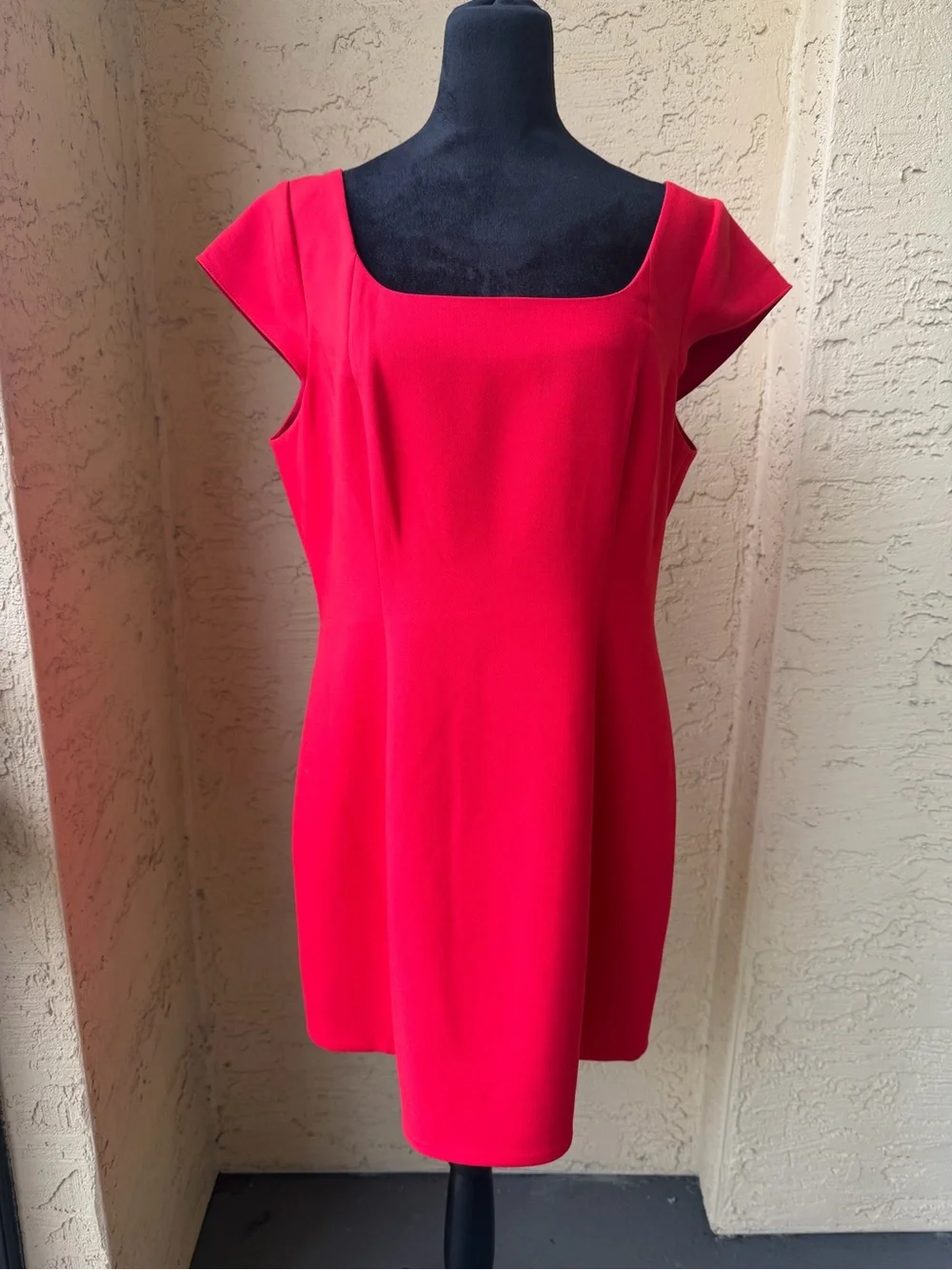 French Connection Azra Red Minidress 12 Cocktail Party Cap Sleeve Twill NWT